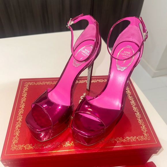 🩷New Metallic Rene heels🩷 - Picture 2 of 9